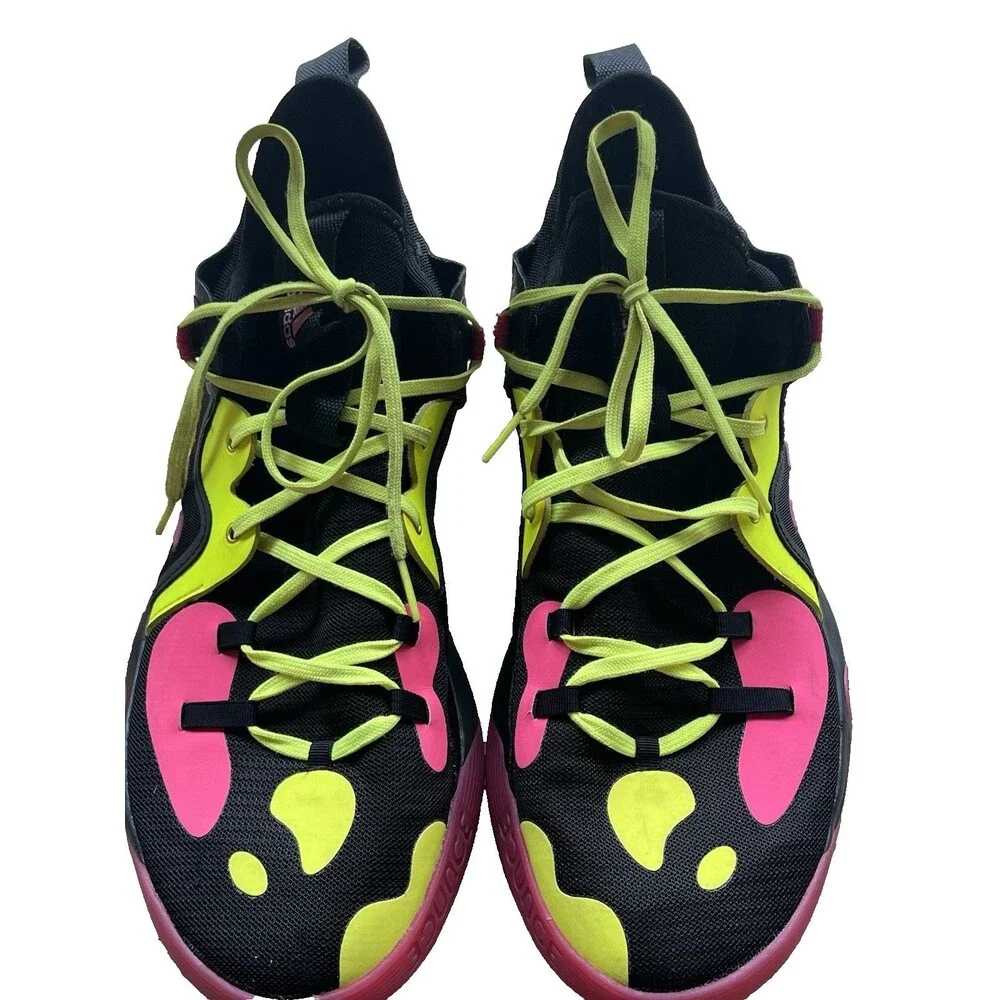 adidas Harden Stepback 2 Basketball Shoes Men’s 11 Black Pink Neon GZ2955